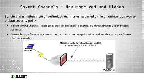 cissp simplify covert chanel analysis|Covert Channels (CISSP Free by Skillset.com) .